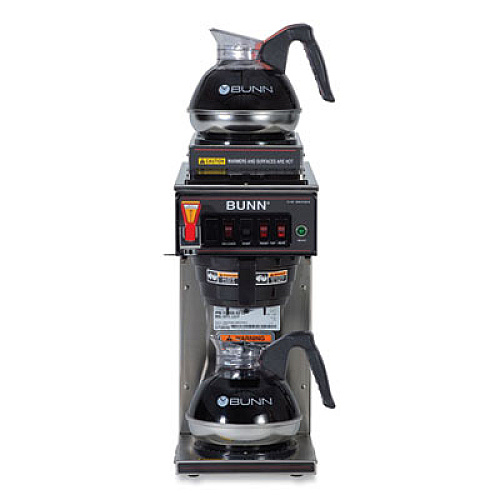 BUNN CWTF15-3 12 Cup Automatic Coffee Brewer, Gray/Stainless Steel (129500213)