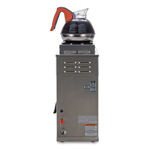 BUNN AXIOM DV-3 12-Cup Dual-Voltage Coffee Brewer with 3 Warmers, Silver/Black (387000008)