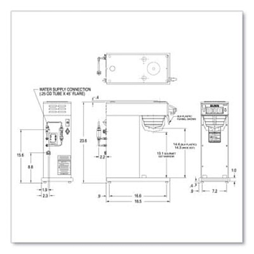 BUNN AXIOM DV-APS Airpot System, 12 Cups, Silver/Black (387000010)