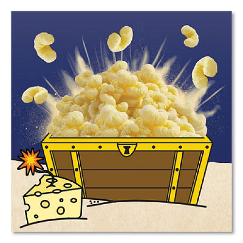 Pirate's Booty Cheddar Blast, Cheddar Cheese, 0.75 oz Bag, 16/Carton (32400002)