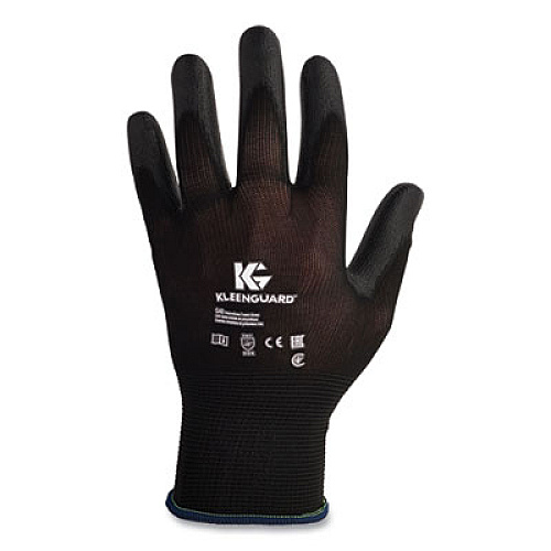 KleenGuard G40 Polyurethane Coated Gloves, EN388: 3131X, 15" Long, Medium, Black, 12 Pairs (13838)