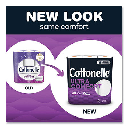 Cottonelle Ultra ComfortCare Toilet Paper, Soft Tissue, Septic Safe, 2-Ply, White, 284 Sheets/Roll, 6 Rolls/Pack, 36 Rolls/Carton (55707)