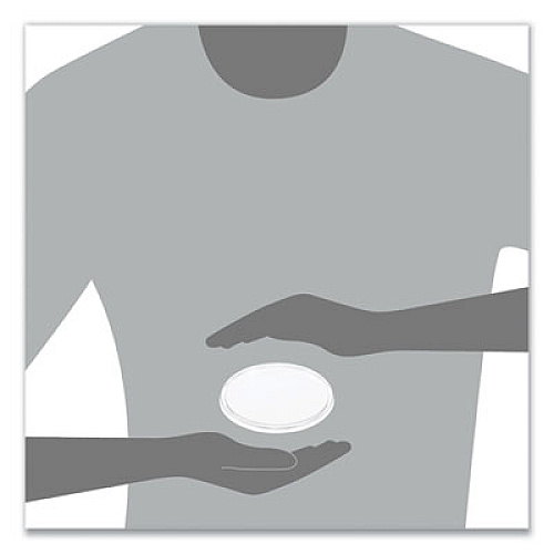 Dart Plastic Lids for Foam Cups, Bowls and Containers, Flat, Not Vented, Fits 6 oz to 32 oz, Clear, 100/Sleeve, 10 Sleeves/Carton (20CLR)