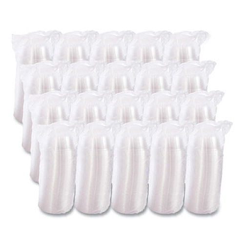 Dart D-T Sundae/Cold Cup Lids, Fits 5 oz to 32 oz Cold Cups, Plastic, Clear, 50/Pack, 20 Packs/Carton (20HDLC)