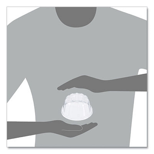 Dart D-T Sundae/Cold Cup Lids, Fits 5 oz to 32 oz Cold Cups, Plastic, Clear, 50/Pack, 20 Packs/Carton (20HDLC)