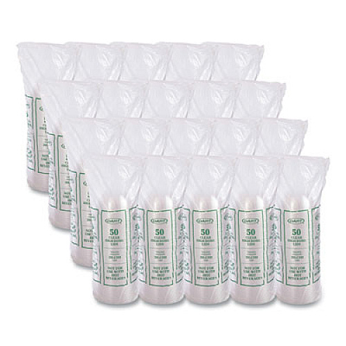 SOLO Cappuccino Dome Sipper Lids, Fits 30 oz to 32 oz Hot Cups, Plastic, Clear, 50/Pack, 20 Packs/Carton (20LCDH)