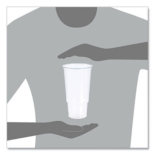 Dart Conex ClearPro Plastic Cold Cups, 32 oz, Clear, 25/Bag, 20 Bags/Carton (32P)