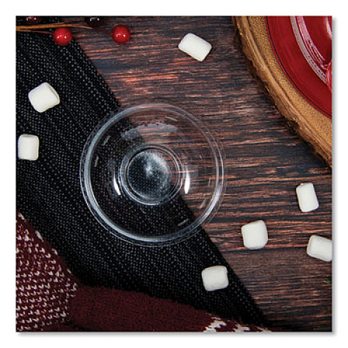 Dart Plastic Dome Lid, No-Hole, Fits 9 oz to 22 oz Hot Cups, Clear, 100/Sleeve, 10 Sleeves/Carton (DNR662)