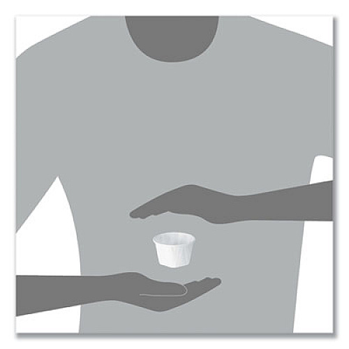 SOLO Paper Portion Cups, ProPlanet Seal, 3.25 oz, White, 250/Bag, 20 Bags/Carton (325)