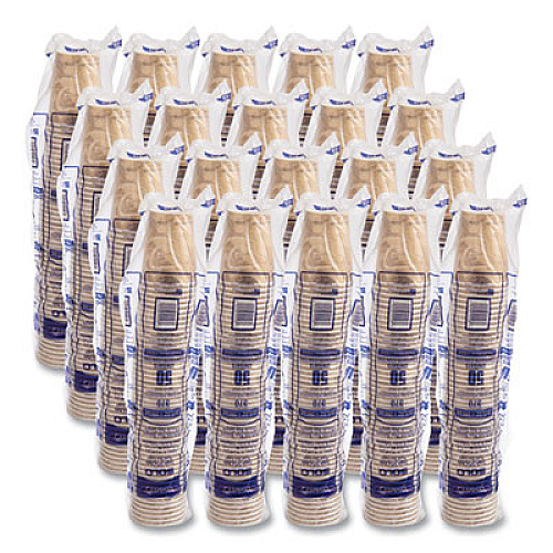 SOLO Single Sided Poly Paper Hot Cups, 10 oz, Mistique Design, 50/Bag, 20 Bags/Carton (370MS)