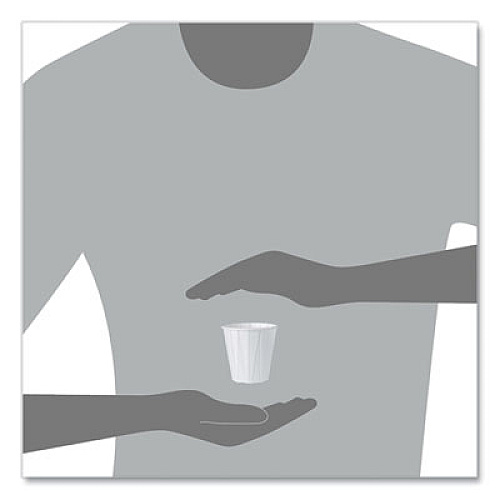 SOLO Paper Portion Cups, ProPlanet Seal, 3.5 oz, White, 100/Bag, 50 Bags/Carton (450)