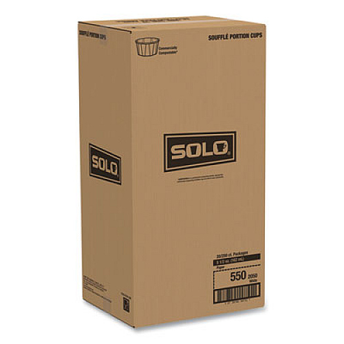 SOLO Paper Portion Cups, ProPlanet Seal, 5.5 oz, White, 250/Bag, 20 Bags/Carton (550)