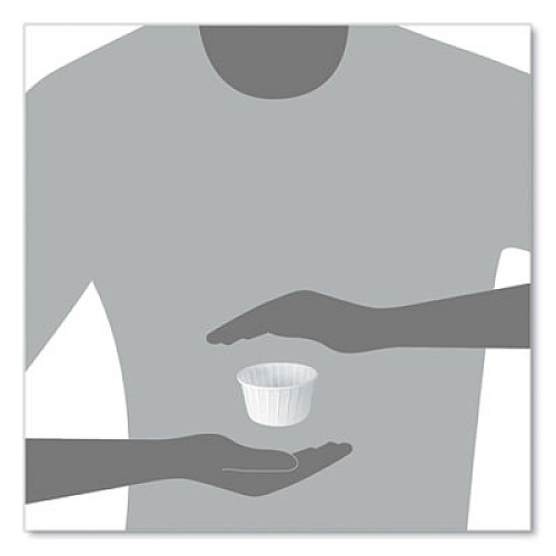 SOLO Paper Portion Cups, ProPlanet Seal, 5.5 oz, White, 250/Bag, 20 Bags/Carton (550)
