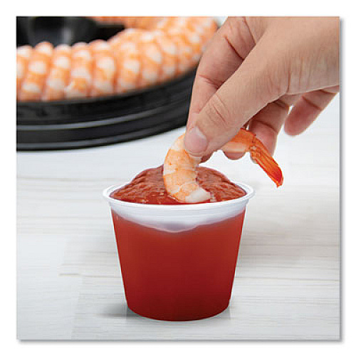 Dart Conex Complements Portion/Medicine Cups, 5.5 oz, Plastic, Translucent, 125/Bag, 20 Bags/Carton (550PC)