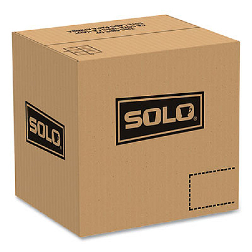 SOLO OctaView Hinged-Lid Hot Food Containers, 3 Compartments, 38 oz, 9.55 x 9.1 x 2.4, Black/Clear, Plastic, 100/Carton (809014PP94)