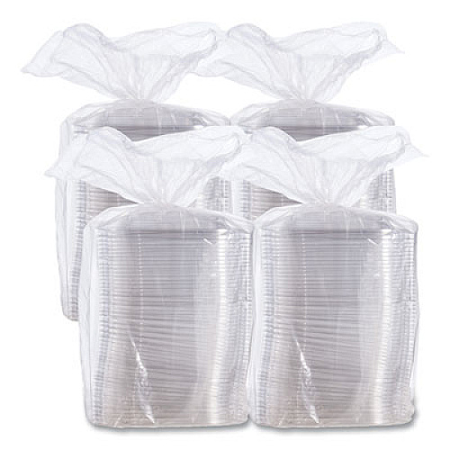 Dart PresentaBowls Pro Clear Square Lids for 24 oz to 32 oz Bowls, 8.5 x 8.5 x 0.5, Clear, Plastic, 63/Bag, 4 Bags/Carton (C2464BDL)