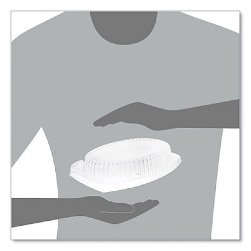 Dart Dome Covers for Dinnerware, Clear, Plastic, 125/Bag, 4 Bags/Carton (CL9PR)