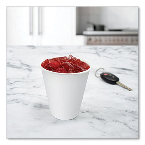 SOLO Double-Sided Poly (DSP) Paper Cold Cups, 12 oz, White, 2,000/Carton (RP12SP2050)