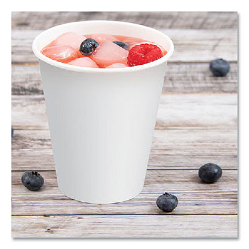 SOLO Double-Sided Poly (DSP) Paper Cold Cups, 12 oz, White, 2,000/Carton (RP12SP2050)