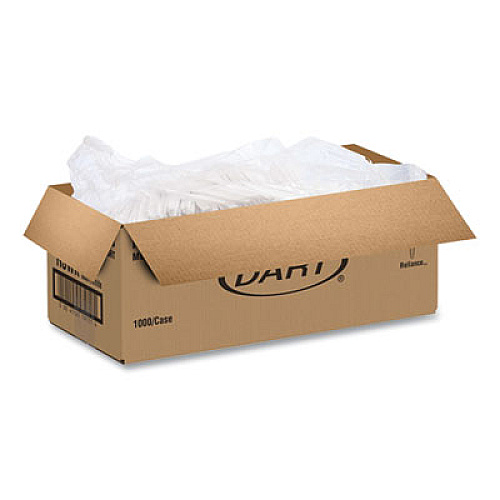 SOLO Reliance Mediumweight Cutlery, Standard Size, Knife, Plastic, White, 1,000/Carton (RSWK)