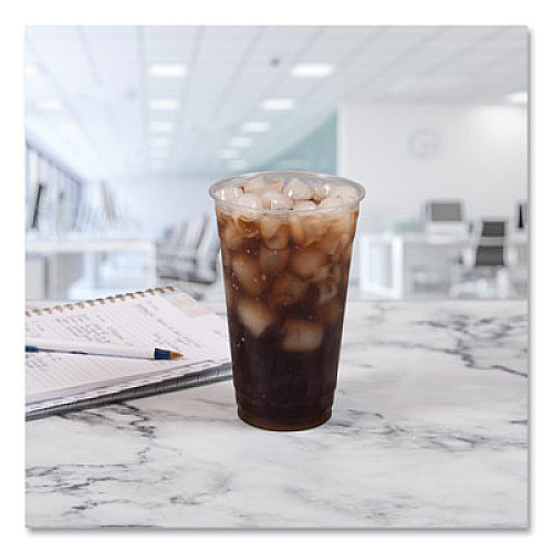 Dart Ultra Clear PETE Cold Cups, 24 oz, Plastic, Clear, 50/Sleeve, 12 Sleeves/Carton (TD24)