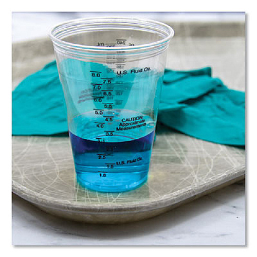 Dart PET Graduated Medical and Dental Cups, 10 oz, Plastic, Clear, 50/Bag, 20 Bags/Carton (TP10DGM)