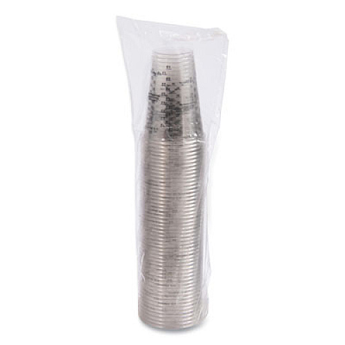 Dart PET Graduated Medical and Dental Cups, 10 oz, Plastic, Clear, 50/Bag, 20 Bags/Carton (TP10DGM)