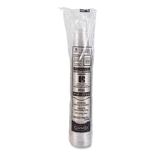 SOLO Ultra Clear Cups, 20 oz, Plastic, 50/Bag, 12 Bags/Carton (TP20)