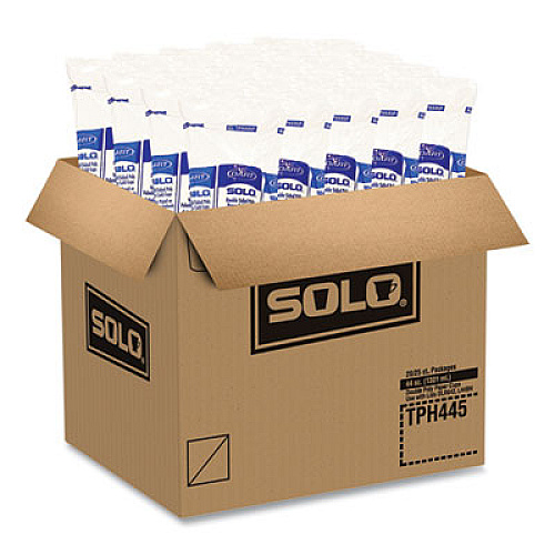 SOLO Double Sided Poly (DSP) Paper Cold Cups, 44 oz, White, 500/Carton (TPH445P2050)