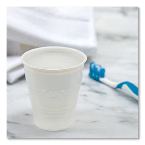 Dart High-Impact Polystyrene Cold Cups, 5 oz, Plastic, Translucent, 100/Pack (Y5PK)