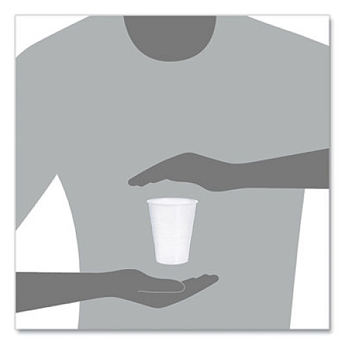 Dart High-Impact Polystyrene Cold Cups, 9 oz, Plastic, Translucent, 100/Sleeve, 25 Sleeves/Carton (Y9CT)