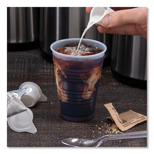 Dart High-Impact Polystyrene Squat Cold Cups, 12 oz, Plastic, Translucent, 50/Sleeve, 20 Sleeves/Carton (Y12S)