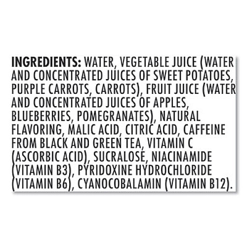 Campbell's V8 Plus ENERGY, Pomegranate Blueberry, 8 oz Can, 24/Carton (35100014)