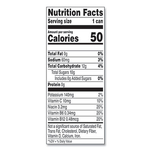 Campbell's V8 Plus ENERGY, Pomegranate Blueberry, 8 oz Can, 24/Carton (35100014)