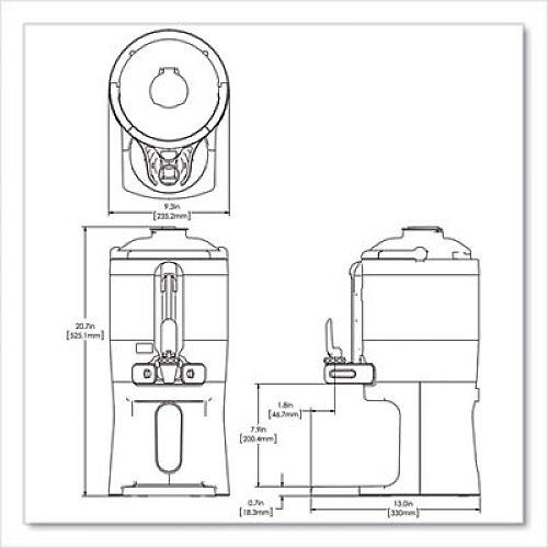 BUNN ThermoFresh Server with Mechanical Sight Gauge, 128 oz, Silver/Black (440000200)