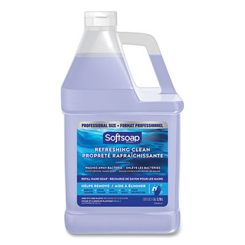 Softsoap Liquid Hand Soap Refill, Refreshing Clean Scent, 128 oz, 4/Carton (61036482CT)