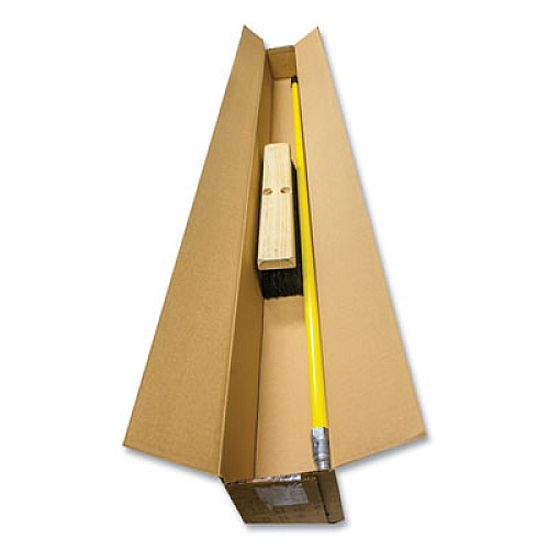 Boardwalk Tampico Push Broom Kit, 36" x 60" Metal Handle, Black/Yellow (20236KIT)