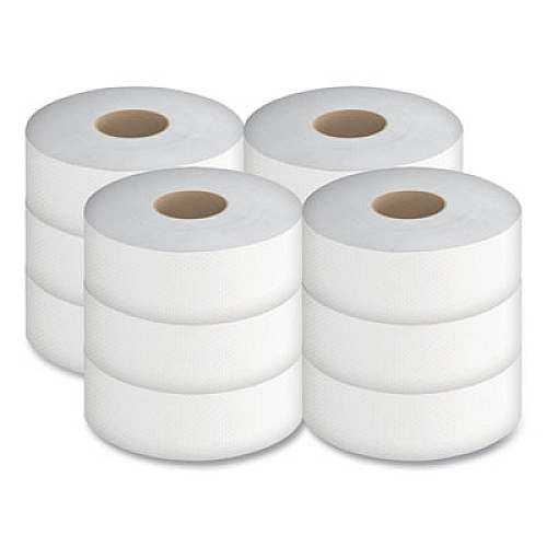 Cascades PRO Select Jumbo Bath Tissue, Septic Safe, 2 Ply, 3.3" x 1,000 ft, White, 12 Rolls/Carton (B140)