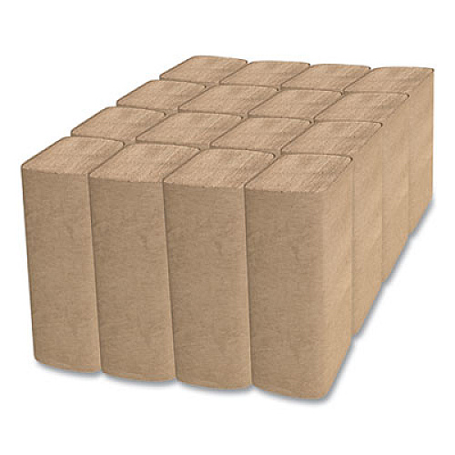 Cascades PRO Select Folded Paper Towels, Single-Fold, 1-Ply, 9 x 9.45, Natural Brown, 250/Pack, 16 Packs/Carton (H115)