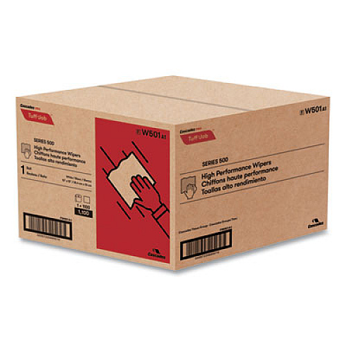 Cascades PRO Tuff-Job S500 High Performance Wipers, 10 x 13, White, 1,100/Roll (W501)
