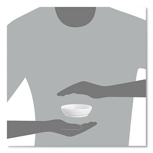 Dart Insulated Foam Bowls, 5 oz, White, 50/Pack, 20 Packs/Carton (5B20)