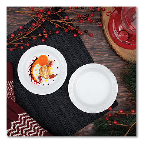 Dart Concorde Foam Plate, 6" dia, White, 1,000/Carton (6PWCR)