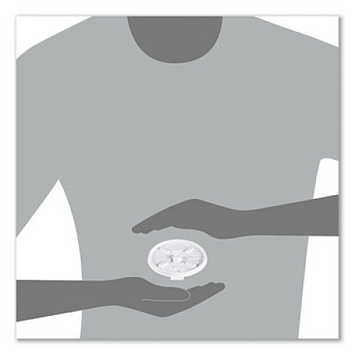 Dart Lift n' Lock Plastic Hot Cup Lids, Fits 10 oz Hot Cups, White, 1,000/Carton (10FTL)