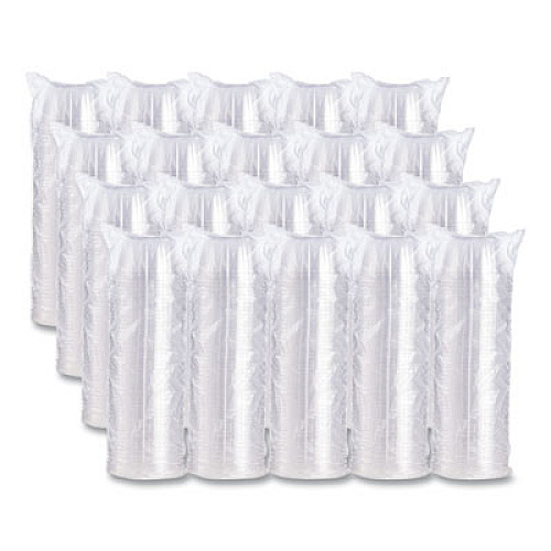 Dart D-T Sundae/Cold Cup Lids, Fits 6 oz/8 oz/12 oz Cold Cups, Plastic, Clear, 50/Pack, 20 Packs/Carton (12HDLC)