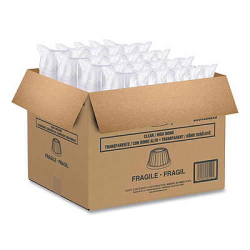 Dart D-T Sundae/Cold Cup Lids, Fits 6 oz/8 oz/12 oz Cold Cups, Plastic, Clear, 50/Pack, 20 Packs/Carton (12HDLC)