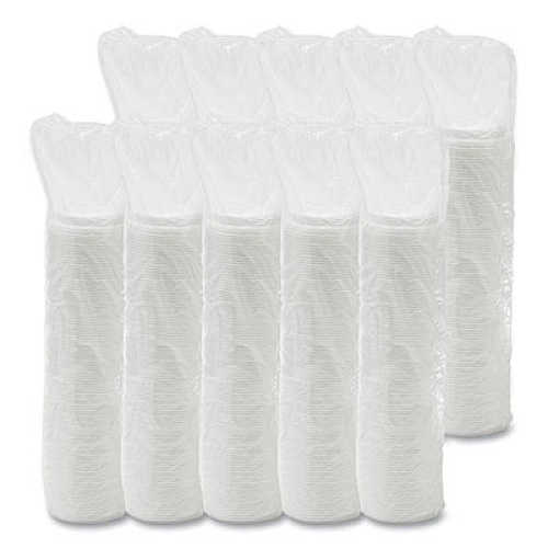 SOLO Cappuccino Dome Sipper Lids, Fits 12 oz to 24 oz Hot Cups, Plastic, White, 1,000/Carton (16EL)