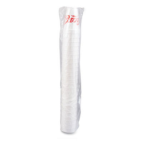 Dart Coca-Cola Foam Cups, 16 oz, White/Red, 25/Bag, 40 Bags/Carton (16J16C)