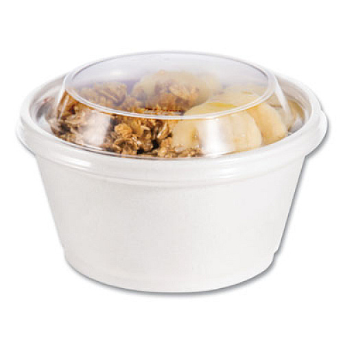 Dart Plastic Dome Lid, Fits 5 oz to 32 oz Hot Cups/Containers, Clear, 100/Pack, 10 Packs/Carton (20DLCR)