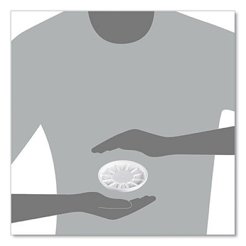 Dart Vented Foam Lids, Fits 6 oz to 32 oz Hot Cups, White, 50/Pack, 10 Packs/Carton (20RL)