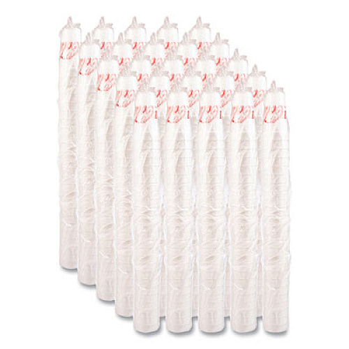 Dart Coca-Cola Foam Cups, 24 oz, White/Red, 20/Bag, 25 Bags/Carton (24J16C)